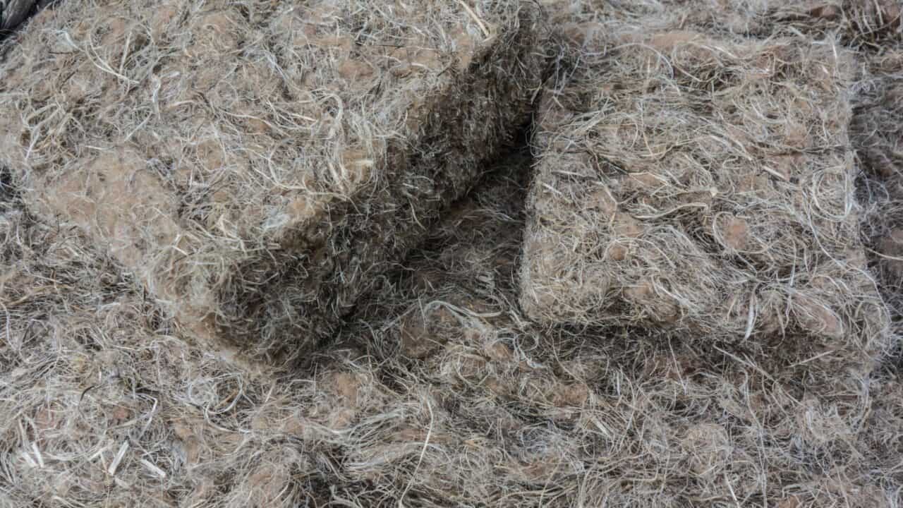 Hemp Insulation Batts Hemp Insulation Batts - An image of batts of hemp-based insulation