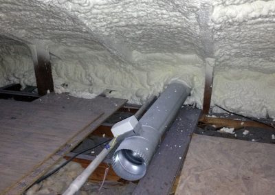 Diversified Energy Spray Foam Gallery - Attic & Roofline - Employing only proven, code-required techniques, DE customizes spray polyurethane foam insulation packages for residential and commercial attic & roof applications.