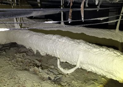 Spray Foam Gallery - Duct-work - Employing only proven, code-required techniques, DE customizes spray polyurethane foam insulation packages for residential and commercial HVAC duct applications.