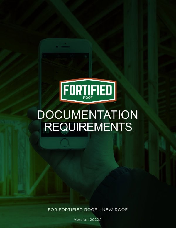 FORTIFIED CHECKLIST DOCUMENTATION REQUIREMENTS FORTIFIED CHECKLIST DOCUMENTATION REQUIREMENTS