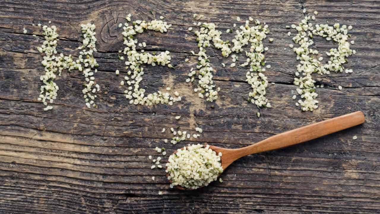 Hemp Insulation - Sustainable - Renewable - Lasts A Lifetime Hemp Insulation - Sustainable - Renewable - Lasts A Lifetime - An image of hemp seeds spelling the word "hemp" on a rustic wooden background.