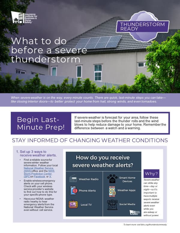 IBHS What To Do Last Minute IBHS What To Do Last Minute