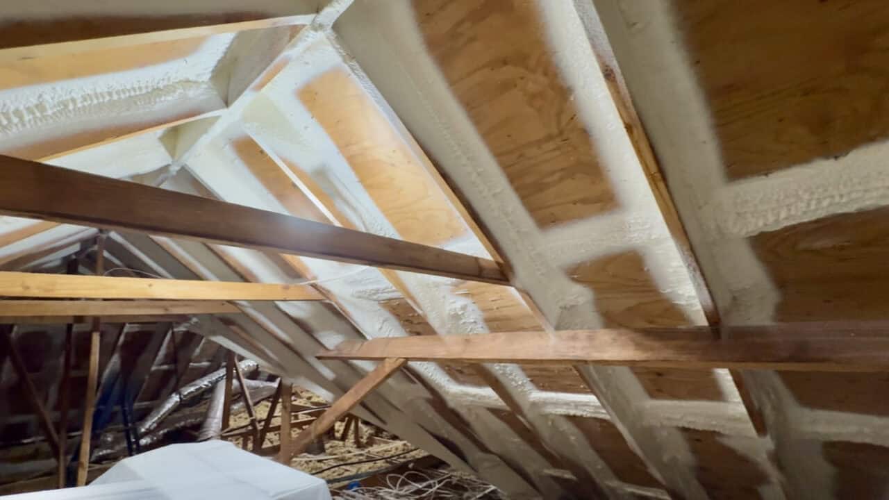 Retro-FORTIFIED Roof by Diversified Energy A picture inside of a roof that has been retro-FORTIFIED by Diversified Energy